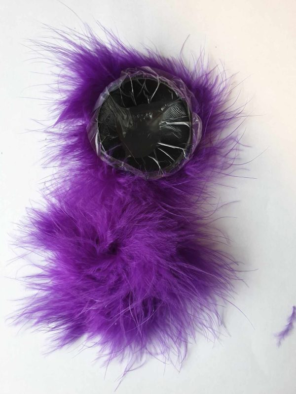 Fluffy Down Feather Purple Nipple Pasties